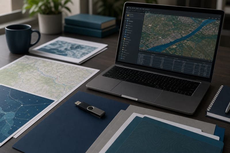 Curated GIS training packages, templates, and datasets on a professional workspace